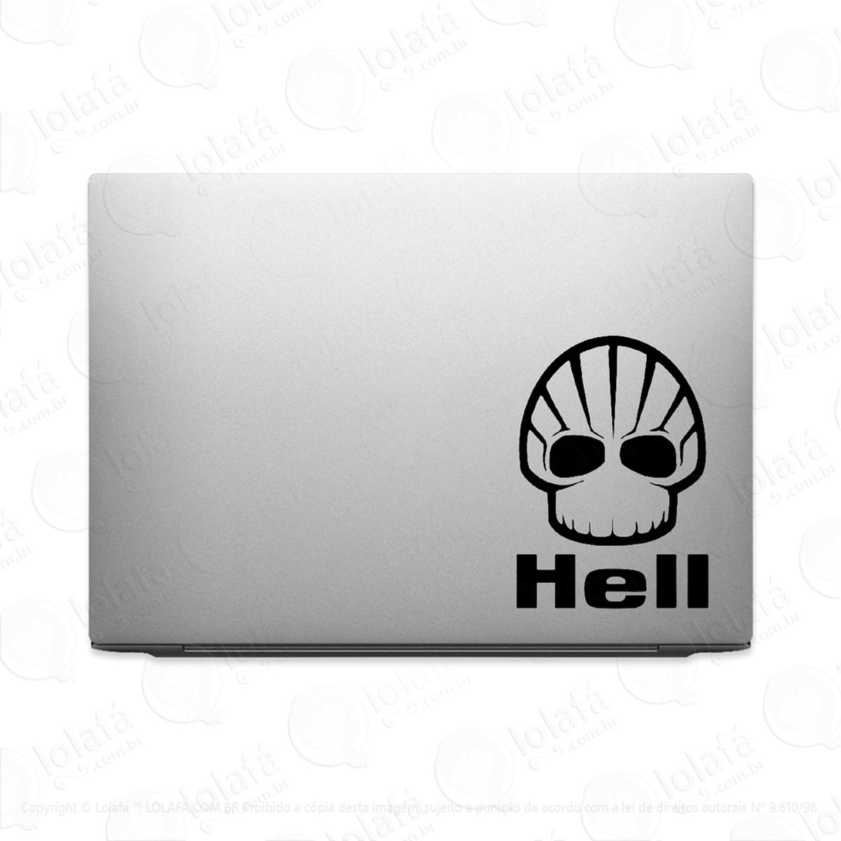 adesivo para notebook caveira hell mod:3271