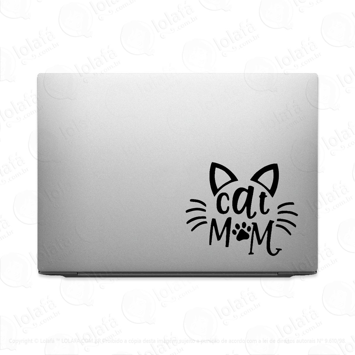 adesivo para notebook mãe de gatos mod:3272