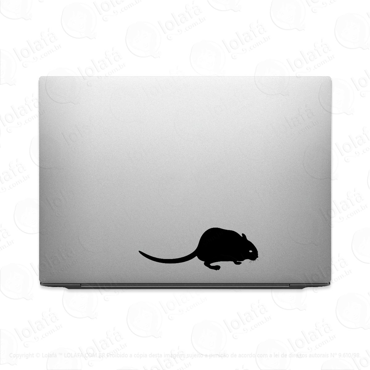 adesivo para notebook rato ratinho doméstico mod:3287