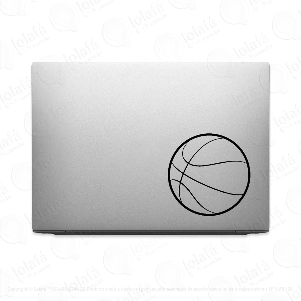 adesivo para notebook bola de basquete mod:3336