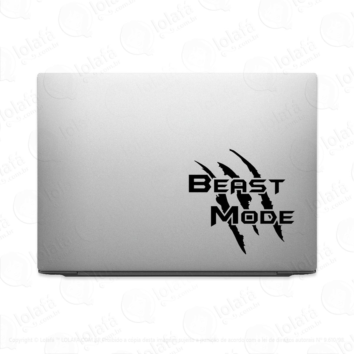 adesivo para notebook arranhado modo besta fera mod:3350