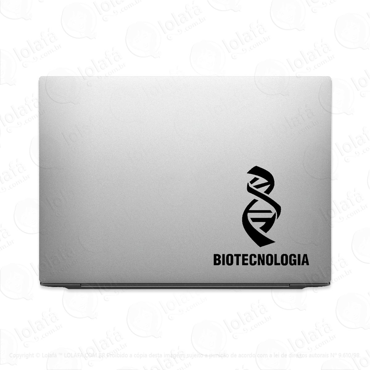 adesivo para notebook biotecnologia curso faculdade mod:3367