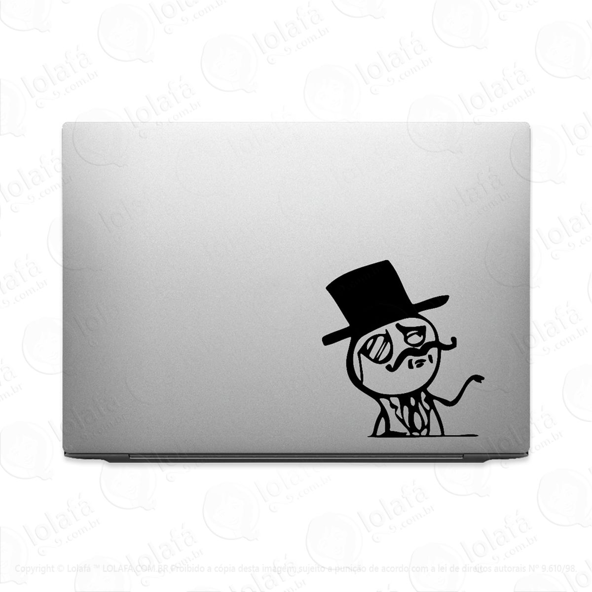 adesivo para notebook gentleman meme mod:3374