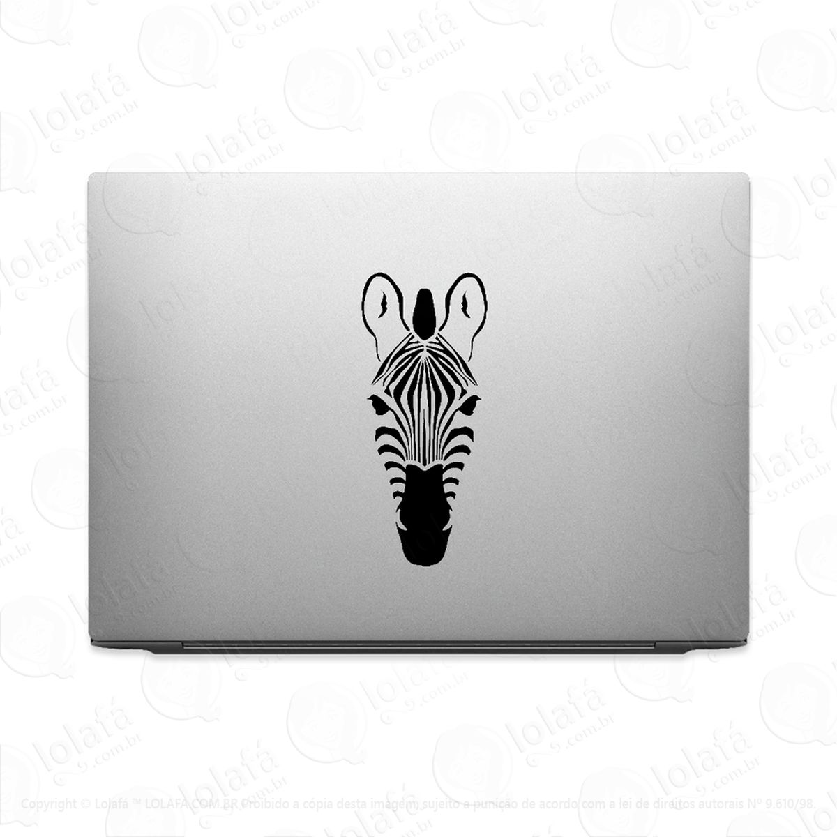 adesivo para notebook zebra animal selvagem mod:3427