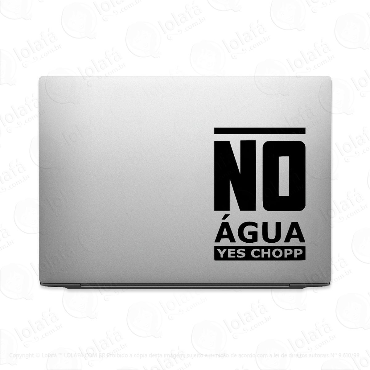 adesivo para notebook no Água yes chopp mod:3437