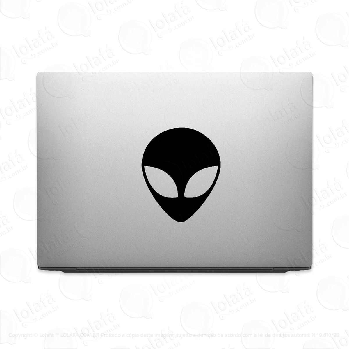 adesivo de notebook alien gray et mod:3450