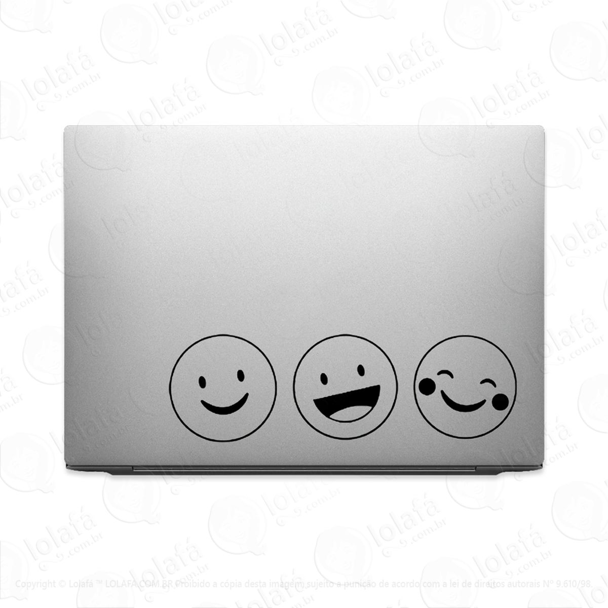 adesivo para notebook rostos sorridentes mod:3469