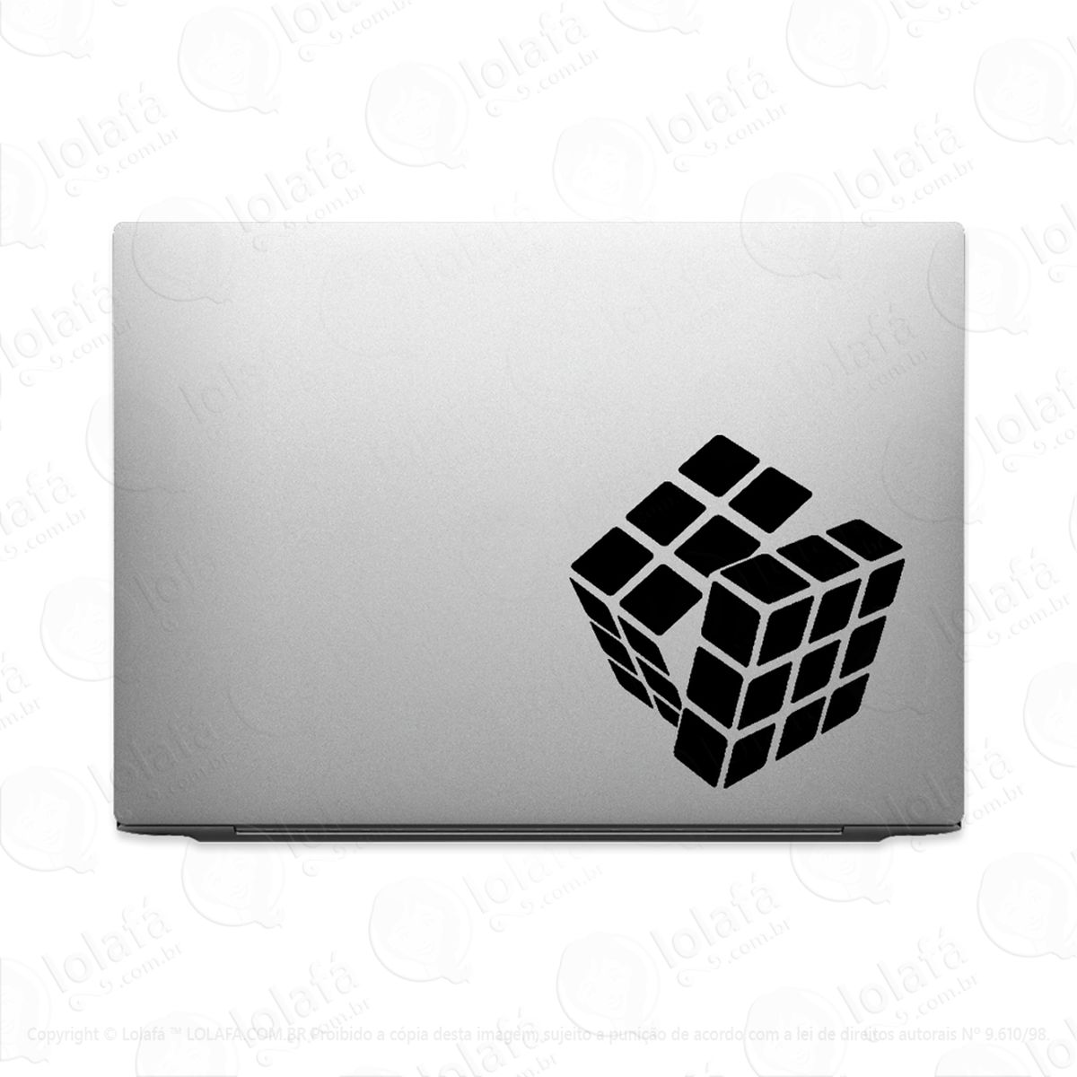 adesivo para notebook cubo rubik mágico puzzle mod:3487