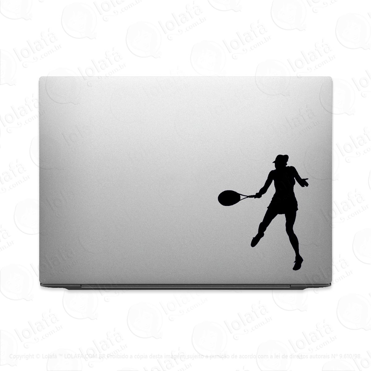 adesivo para notebook atleta jogadora de tênis esporte mod:3530