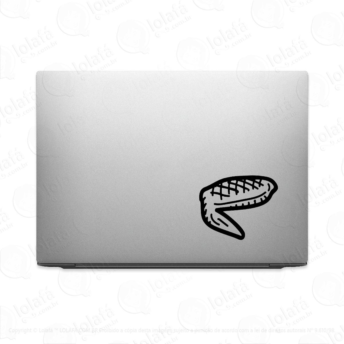 adesivo para notebook asa de frango assada churrasco mod:3537