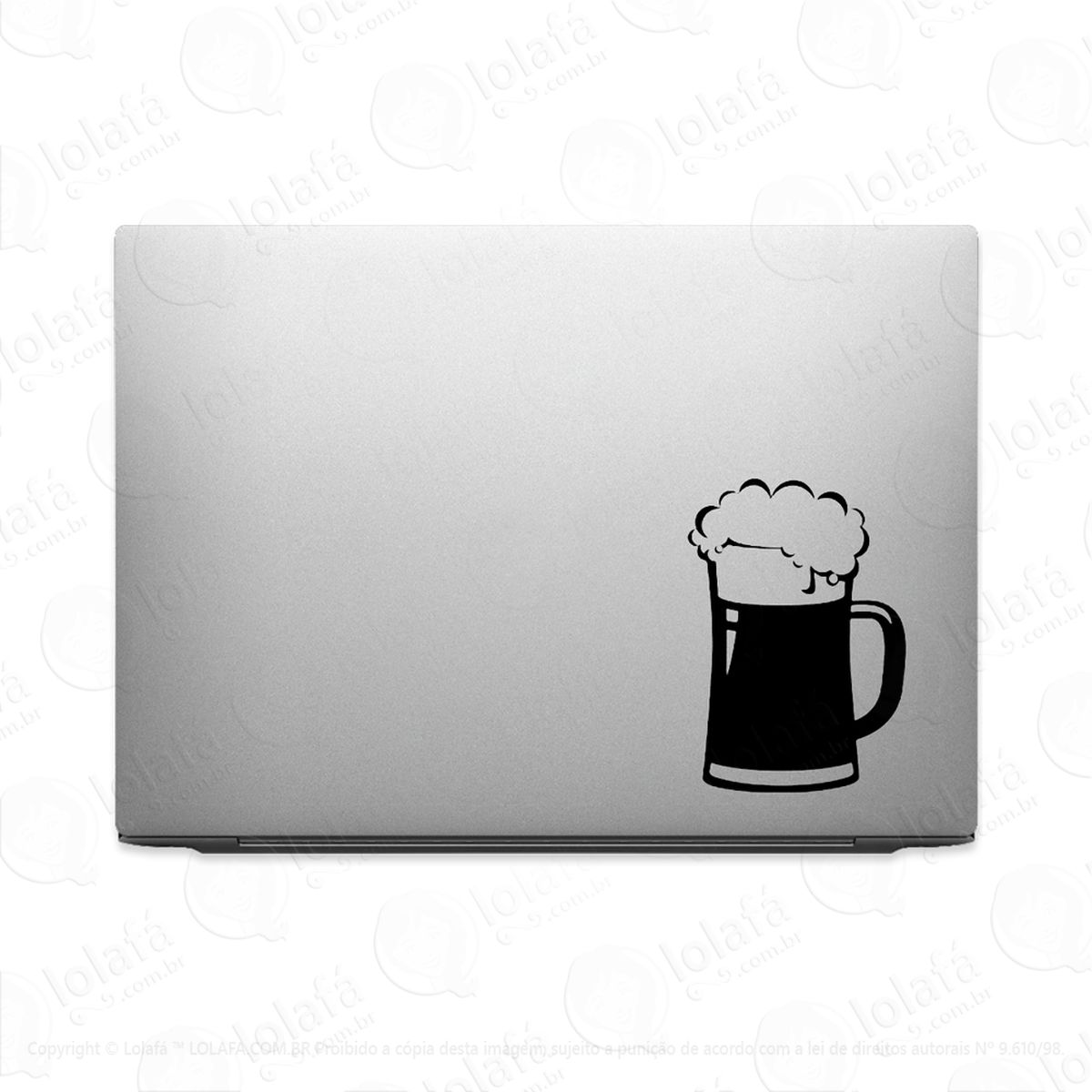 adesivo para notebook chopp de cerveja na caneca mod:3543