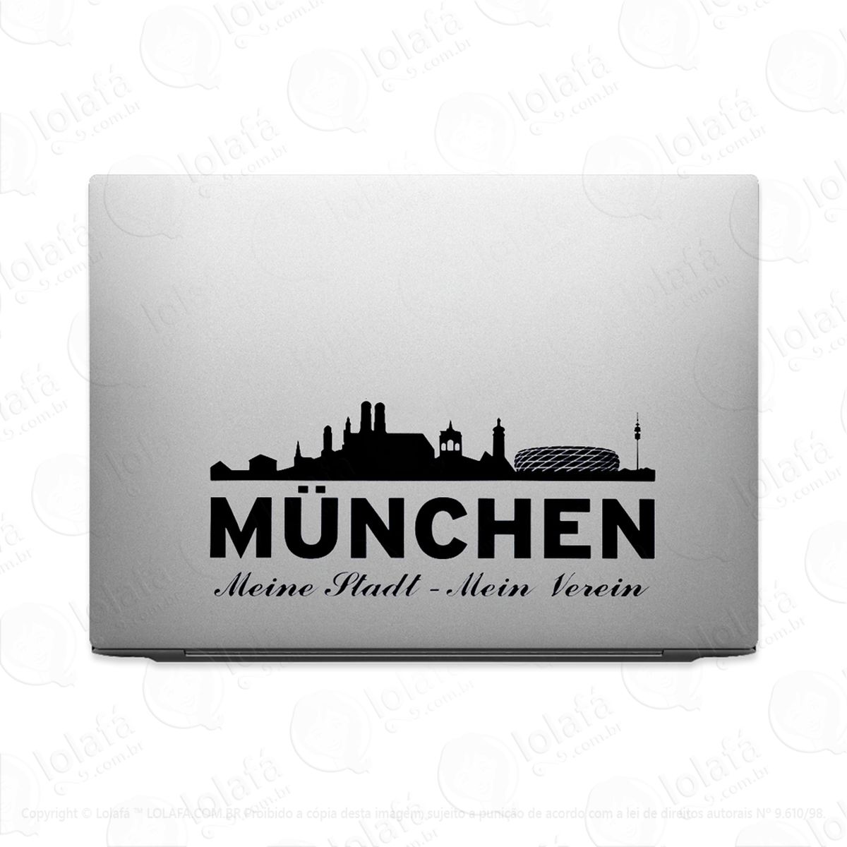 adesivo para notebook munique cidade alemanha munchen mod:3550