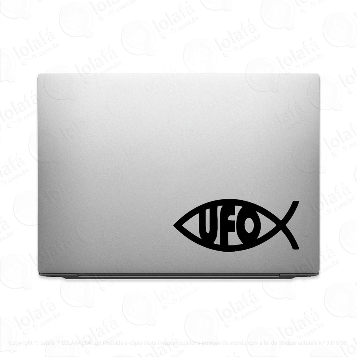 adesivo para notebook ufo darwinismo evolução mod:3561