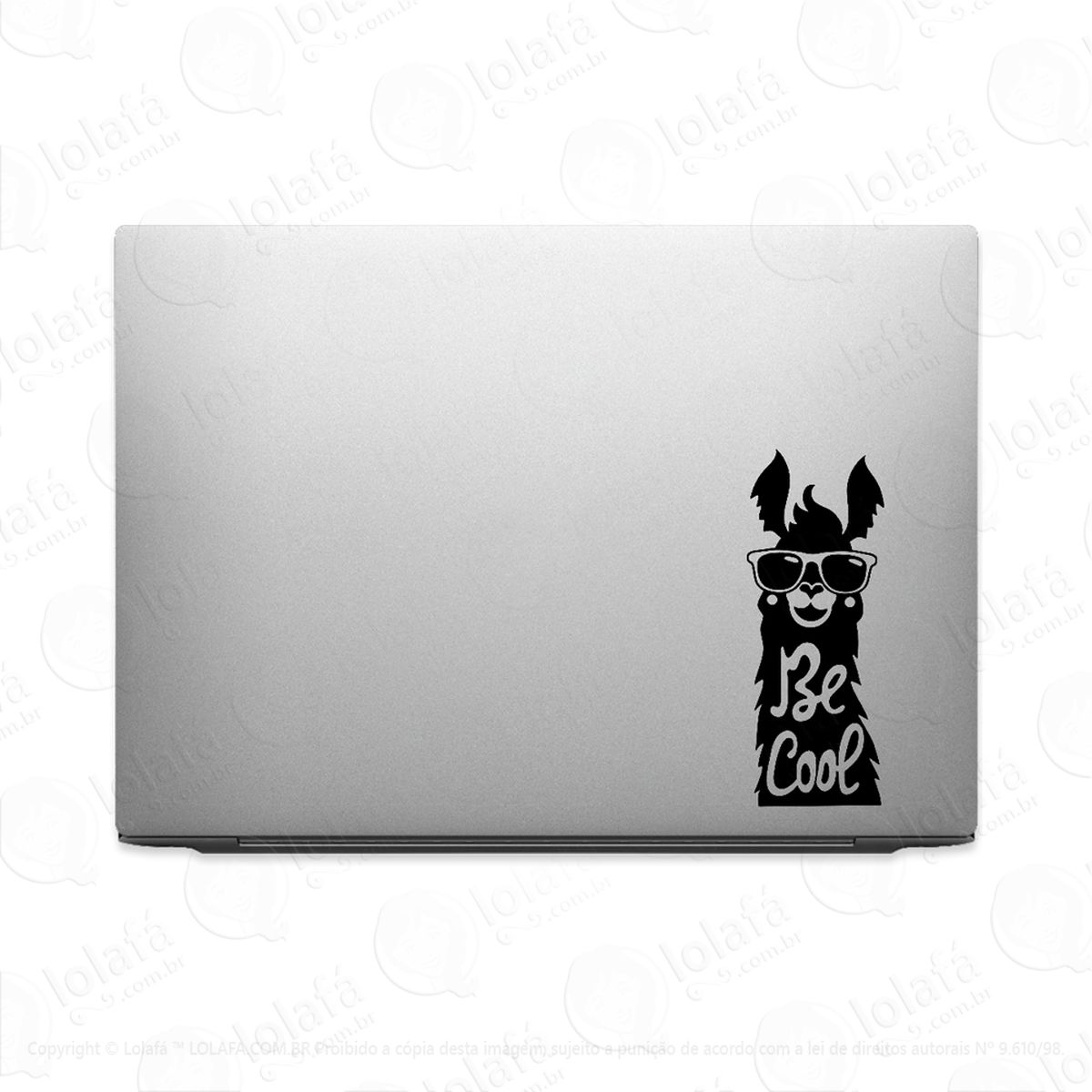 adesivo para notebook lhama be cool mod:3572