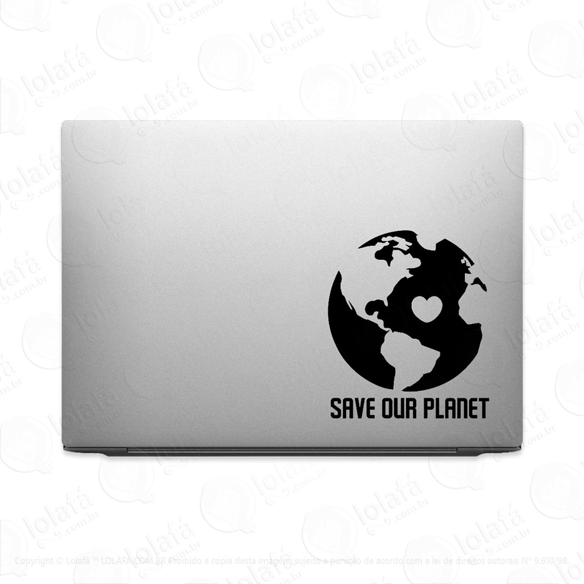 adesivo para notebook salve nosso planeta mod:3583