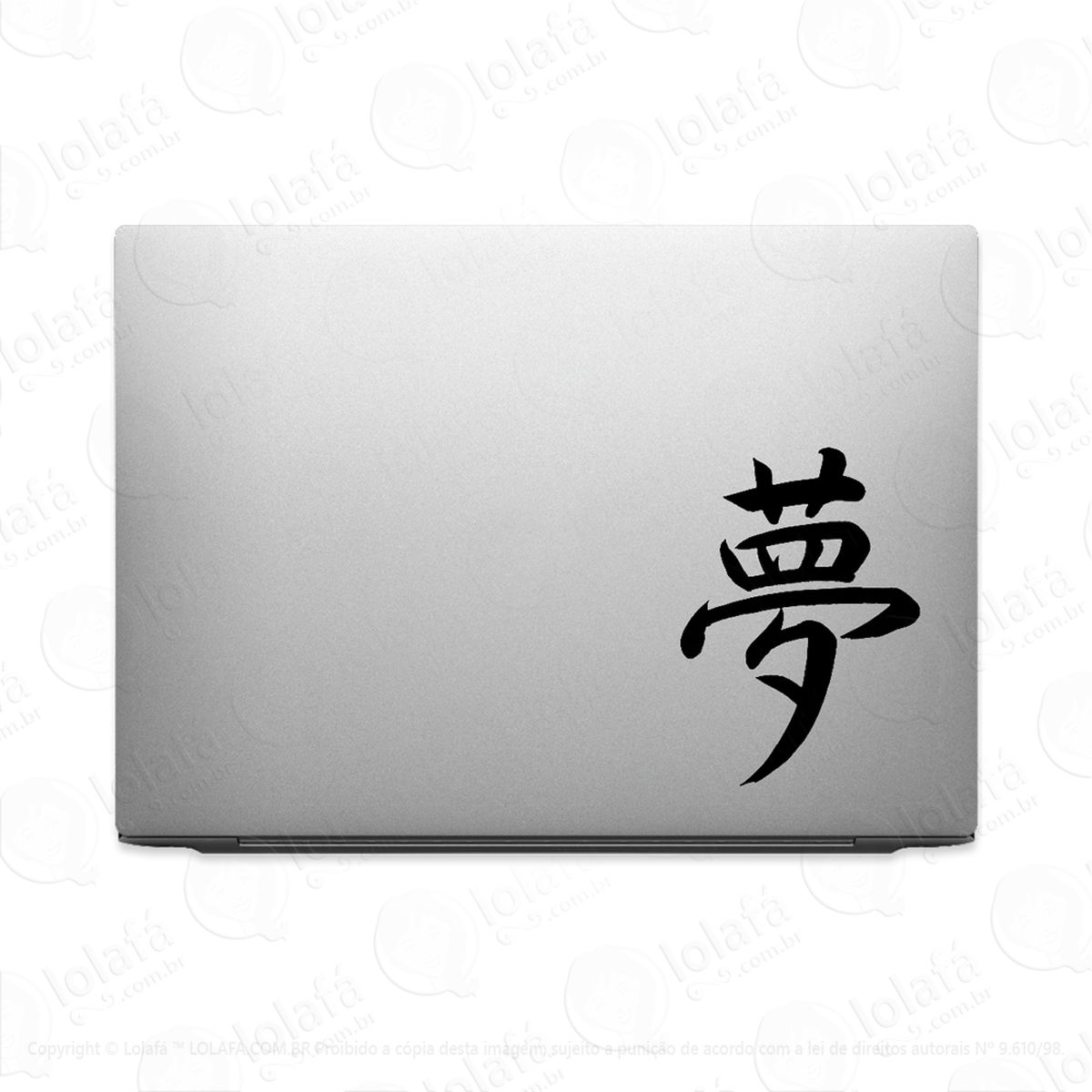 adesivo para notebook sonhar kanji japonês mod:3602