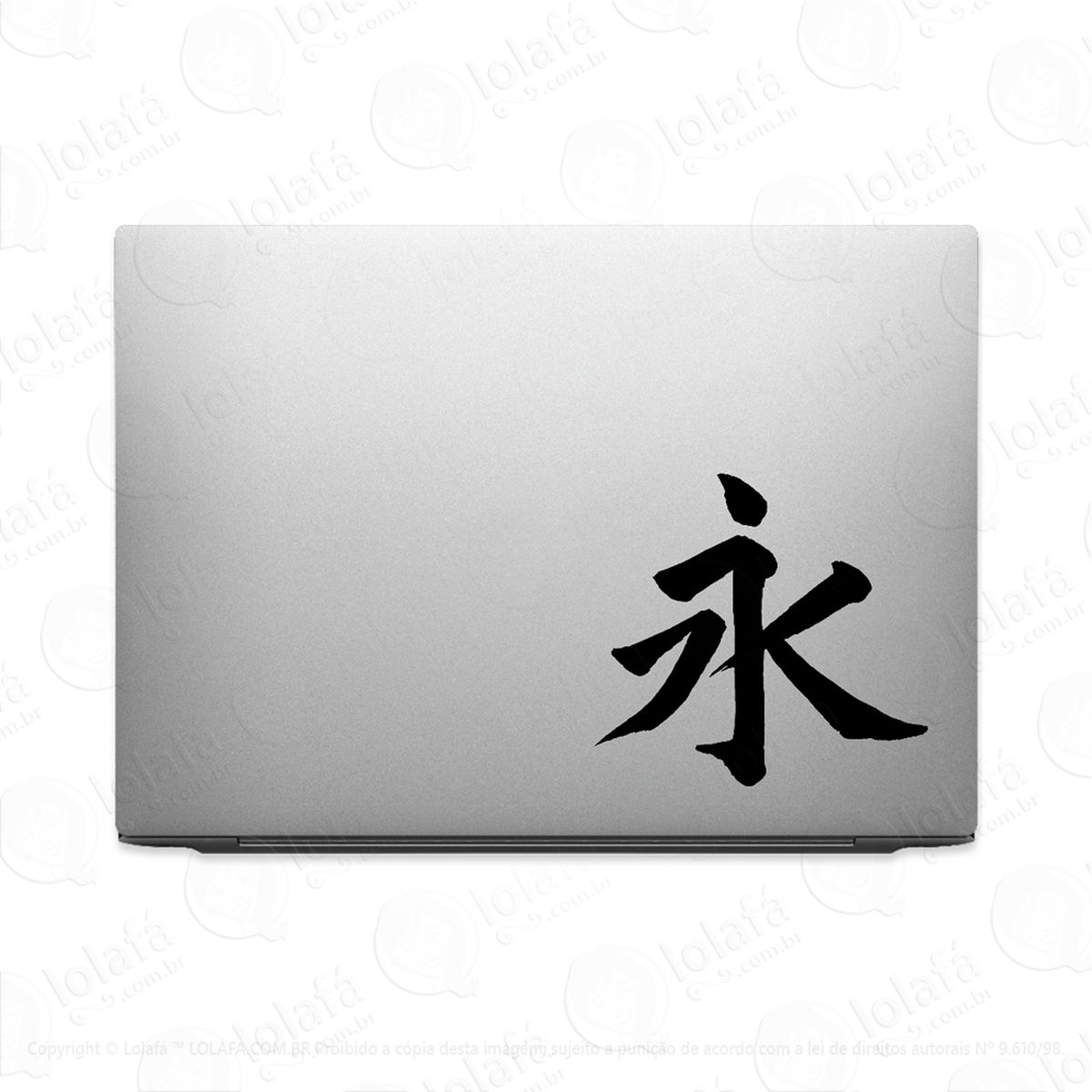 adesivo para notebook kanji japonês eternidade mod:3612