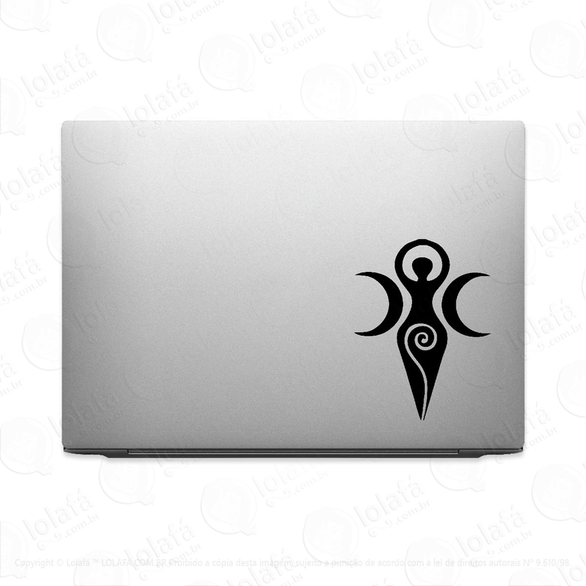 adesivo para notebook símbolo deusa wicca mod:3613