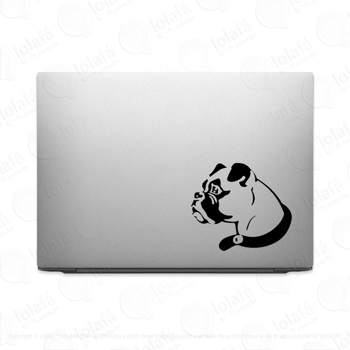 adesivo para notebook cachorro boxer mod:3617