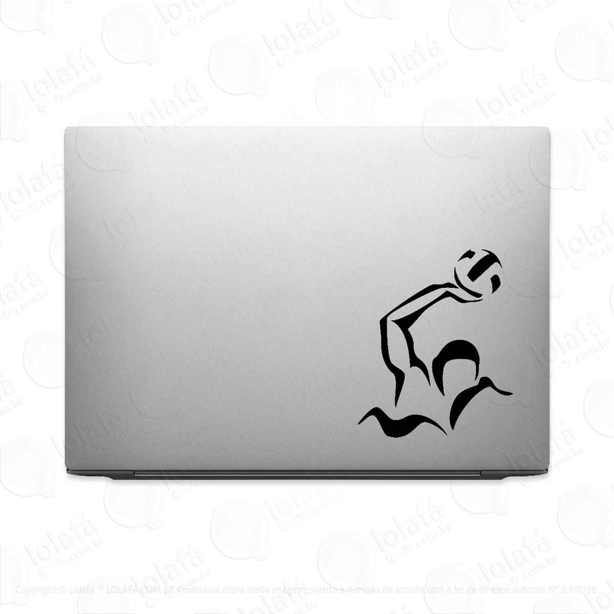 adesivo para notebook atleta polo aquático mod:3638