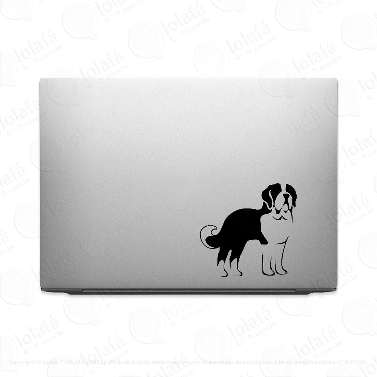 adesivo para notebook cachorro raça são bernardo mod:3661