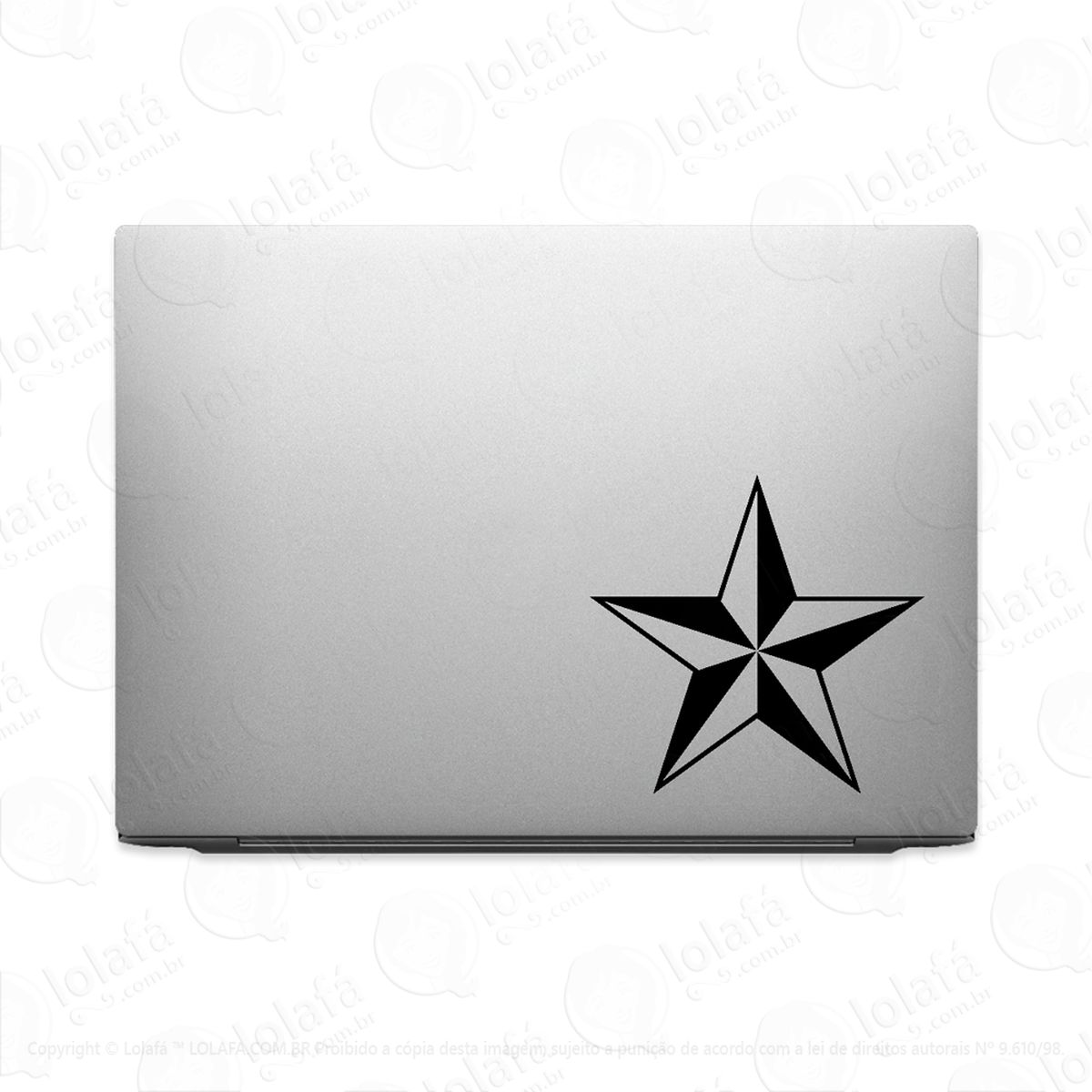 adesivo para notebook estrela náutica mod:3678