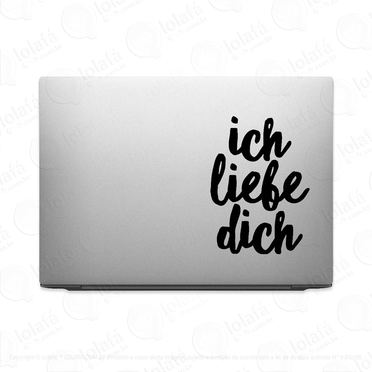 adesivo para notebook ich liebe dich mod:3714