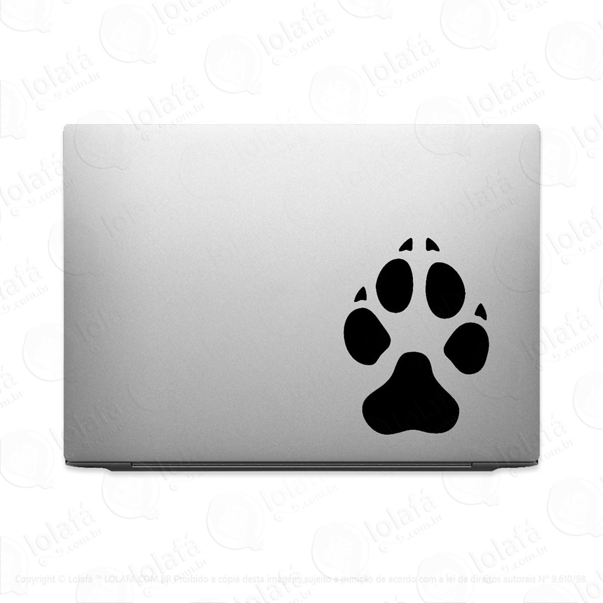 adesivo para notebook pata de cachorro mod:3721