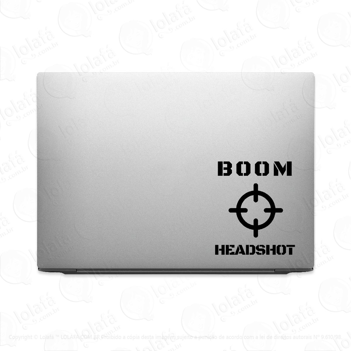 adesivo para notebook boom headshot fps mod:3732