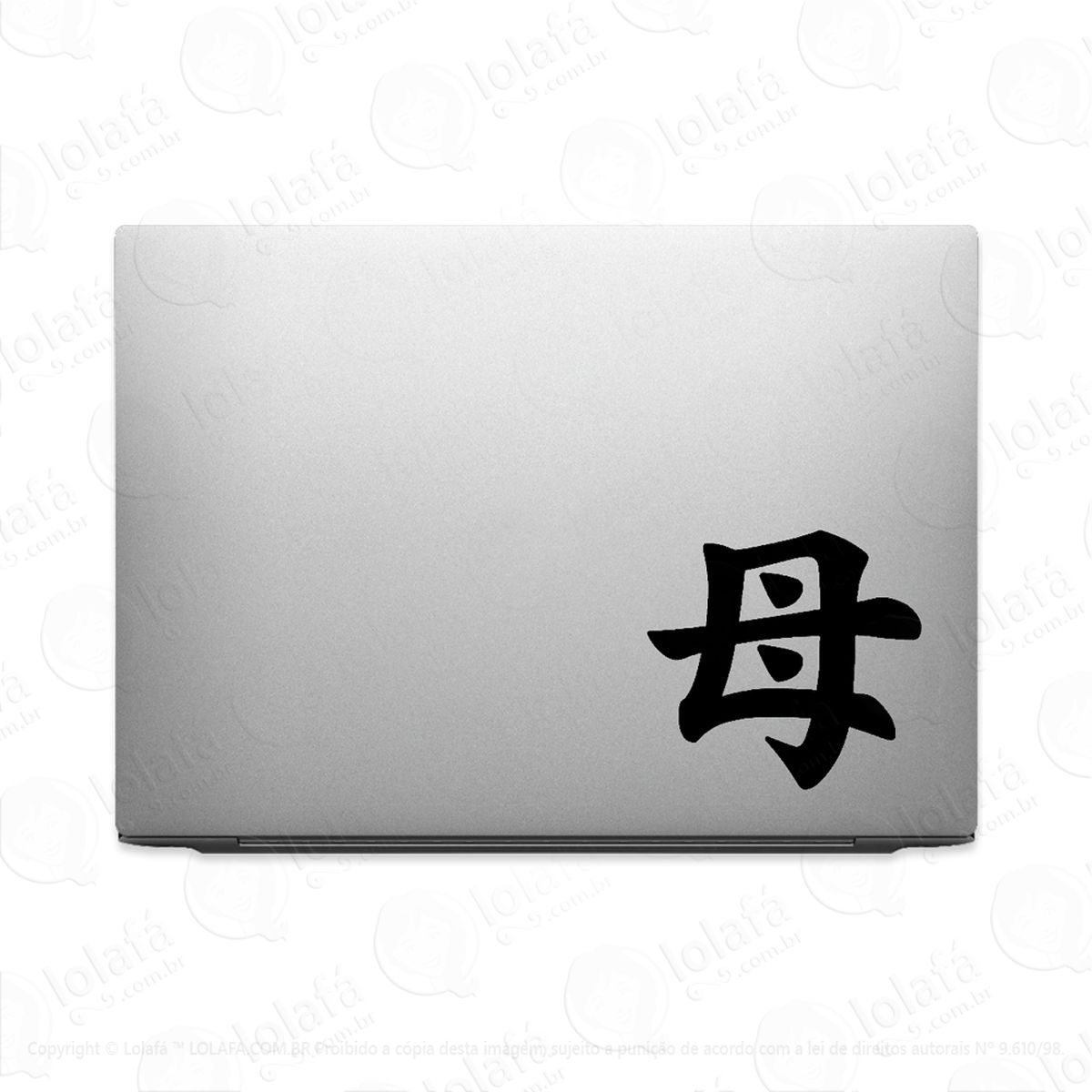 adesivo para notebook mãe kanji japonês mod:3735