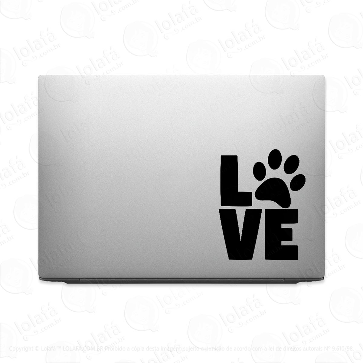 adesivo para notebook amor pelos animais love mod:3763