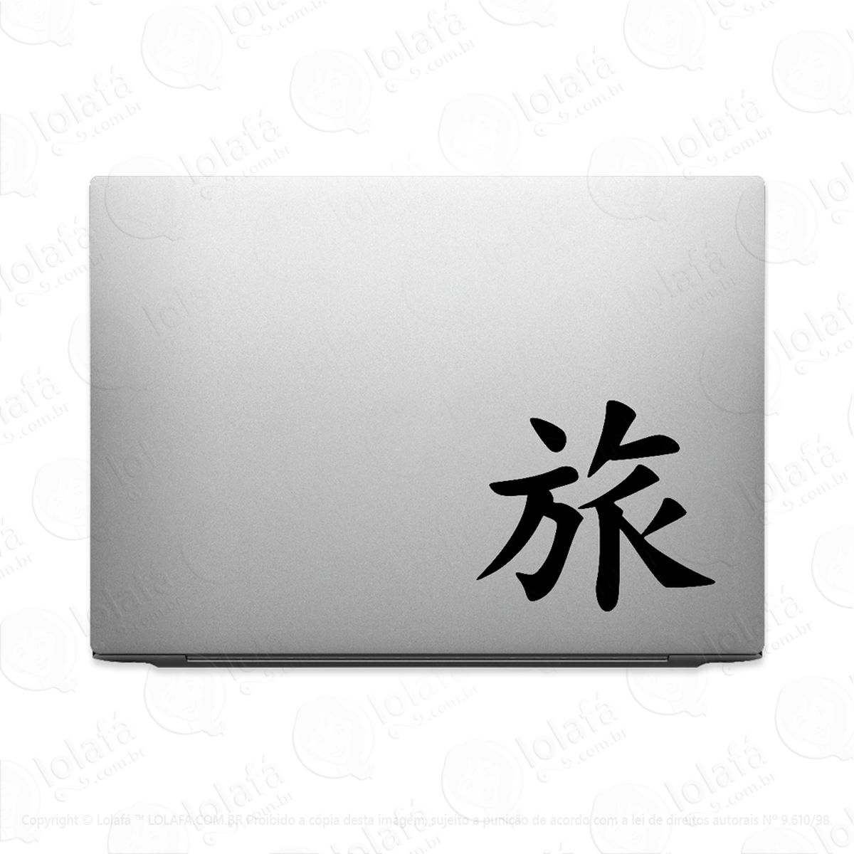 adesivo para notebook jornada kanji japonês mod:3806