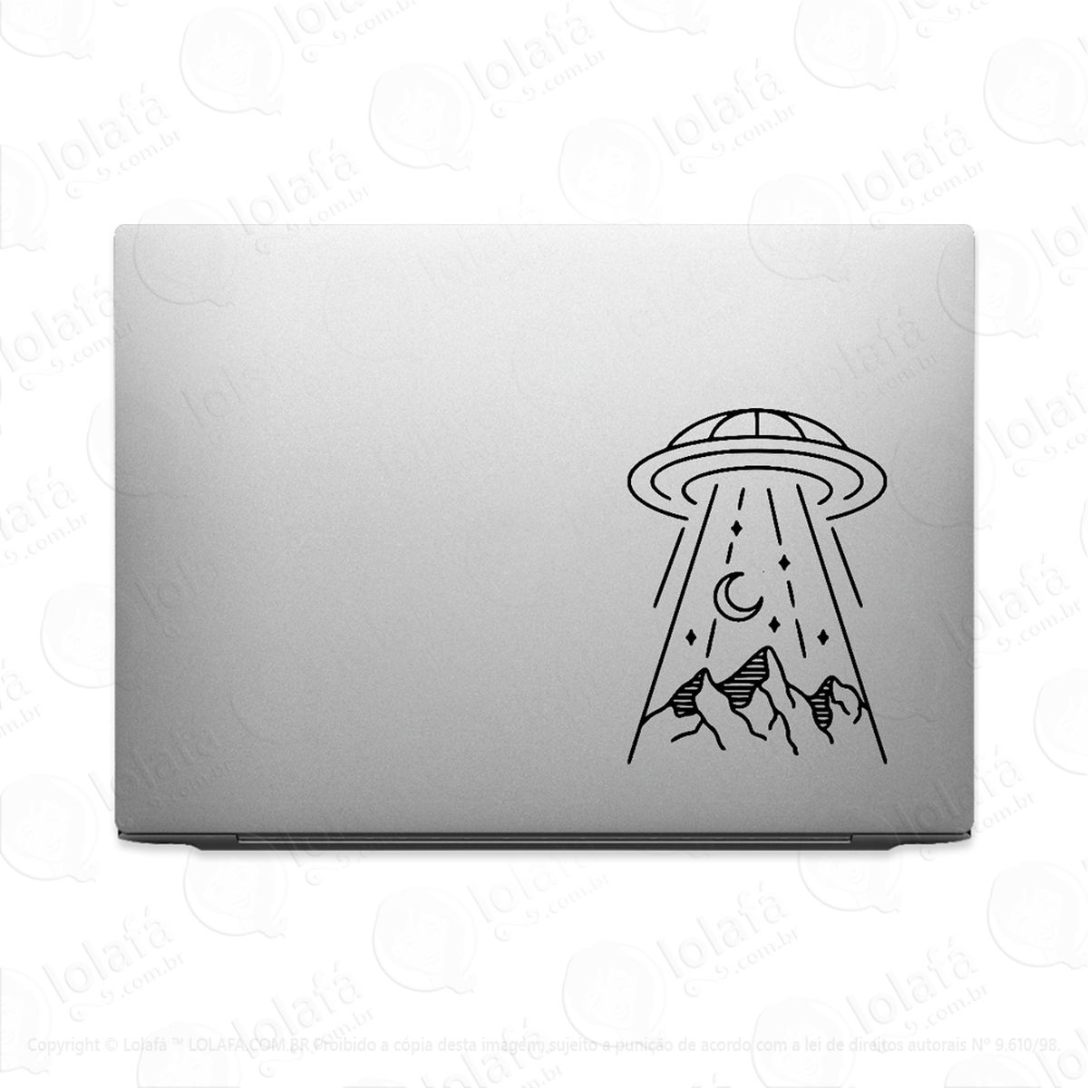 adesivo para notebook abdução astral ovni mod:3819