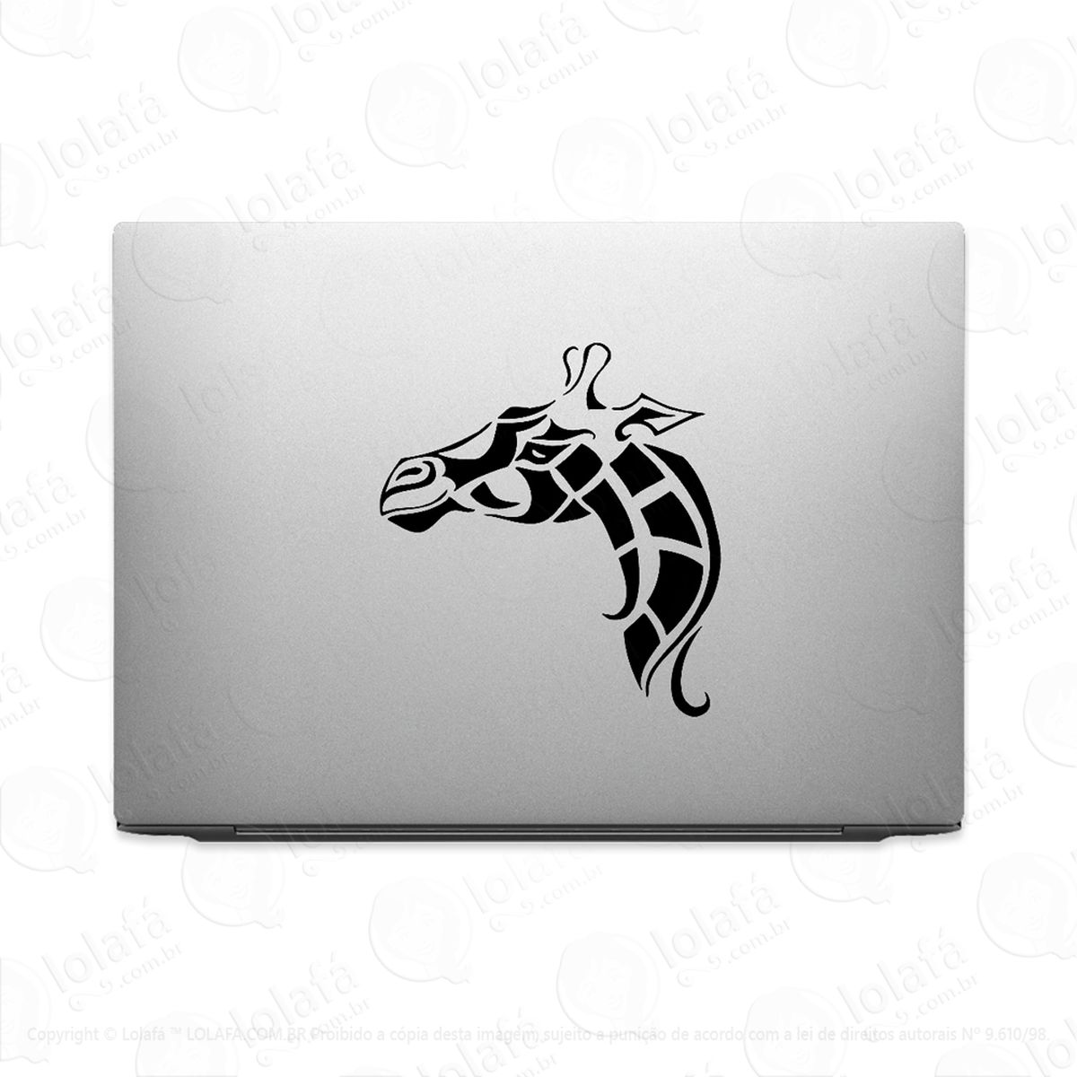 adesivo de notebook girafa tribal mod:3834