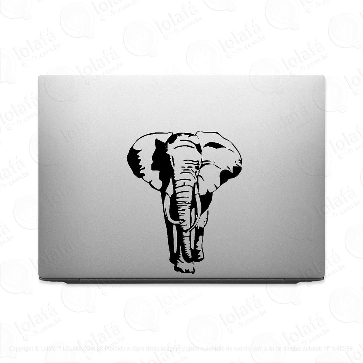 adesivo de notebook elefante mod:3859