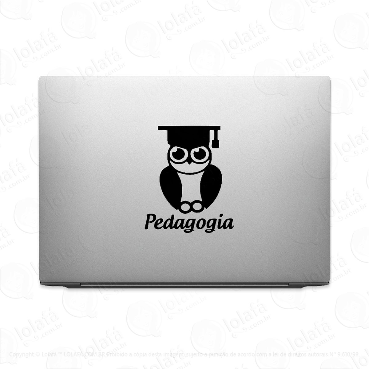 adesivo tablet notebook pc pedagogia profissão professor mod:3869