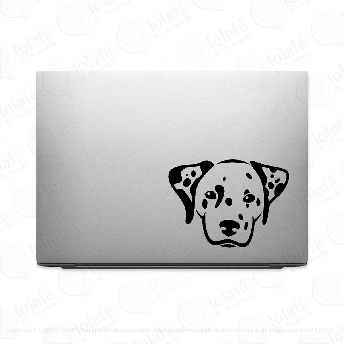 adesivo para notebook dalmata raça cachorro mod:3874