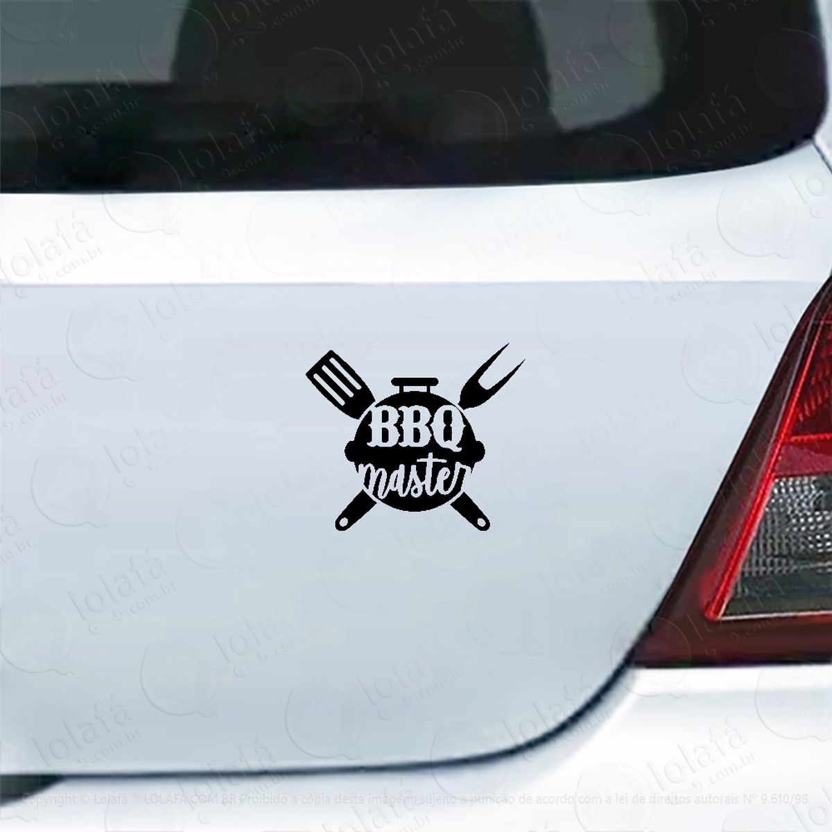 adesivo para carro bbq churrasco assado cozinhar mod:4076