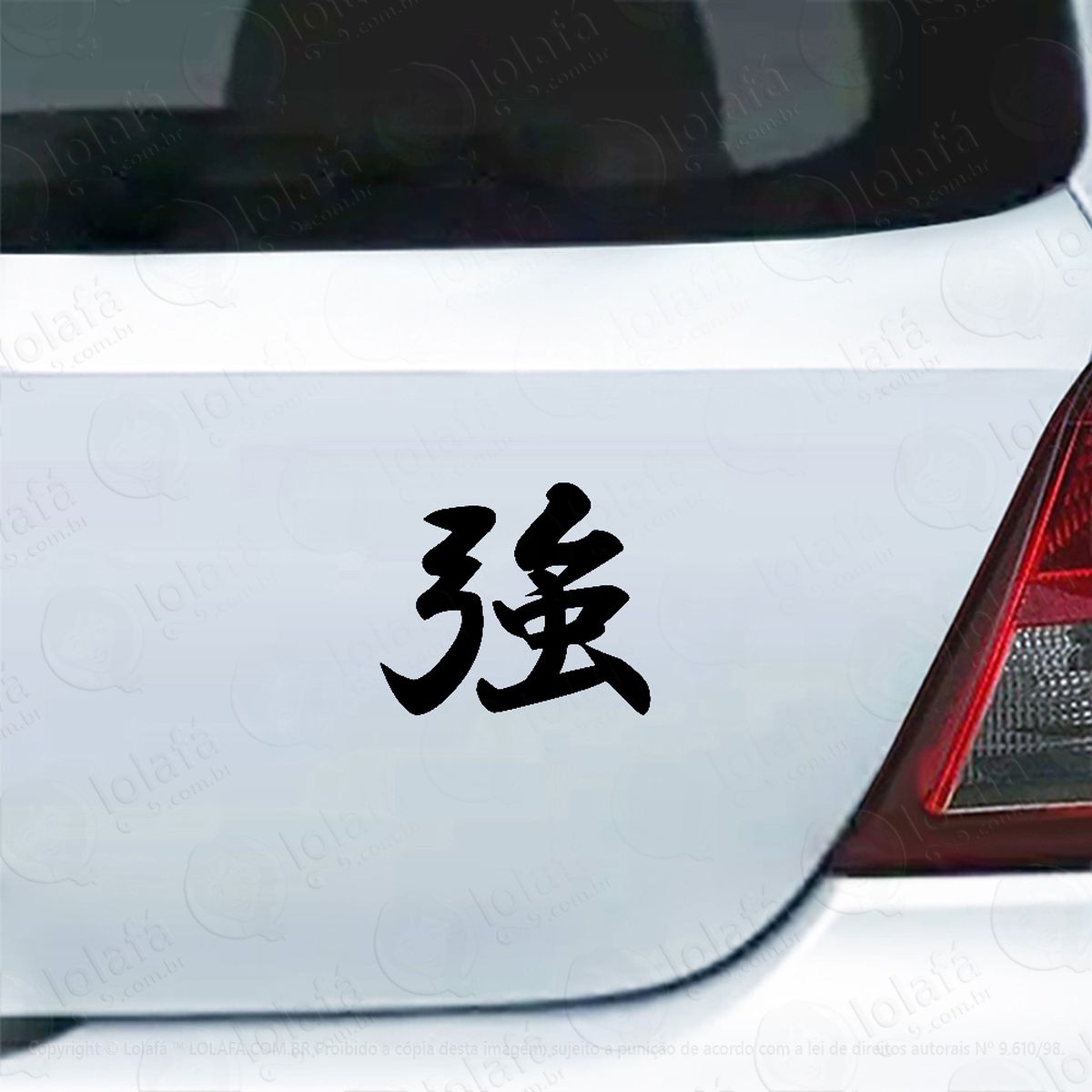 adesivo para carro fortaleza kanji japonês mod:4383