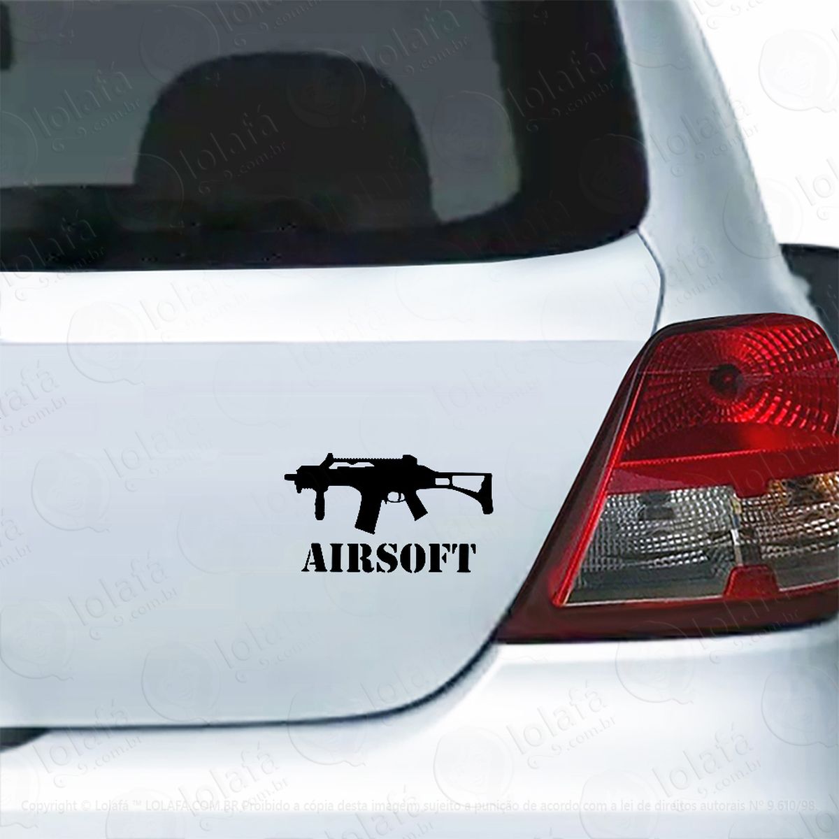 adesivo para carro airsoft treinamento esportivo mod:4855