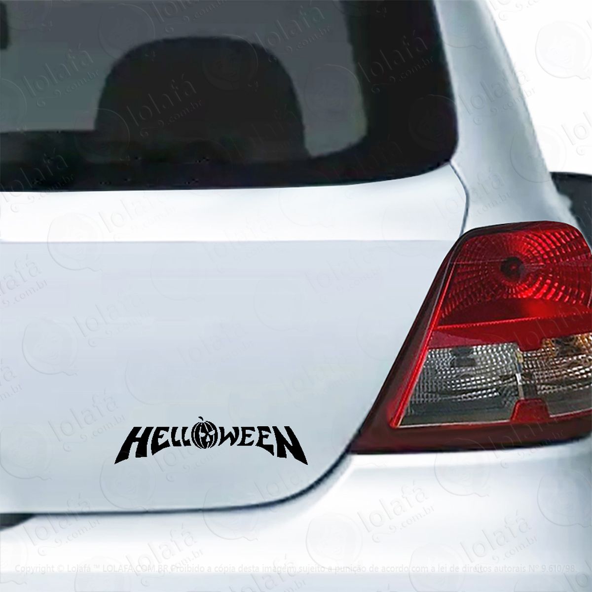 adesivo carro moto vidro rock heavy metal helloween vintage mod:4874