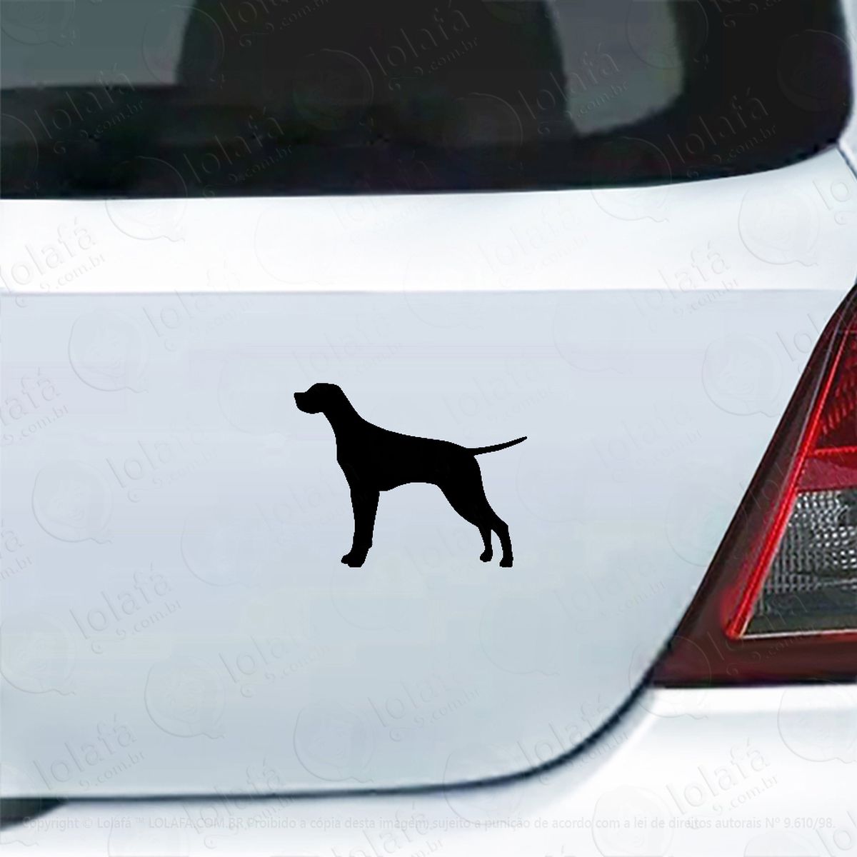 adesivo para carro pointer raça cão de caça mod:5318