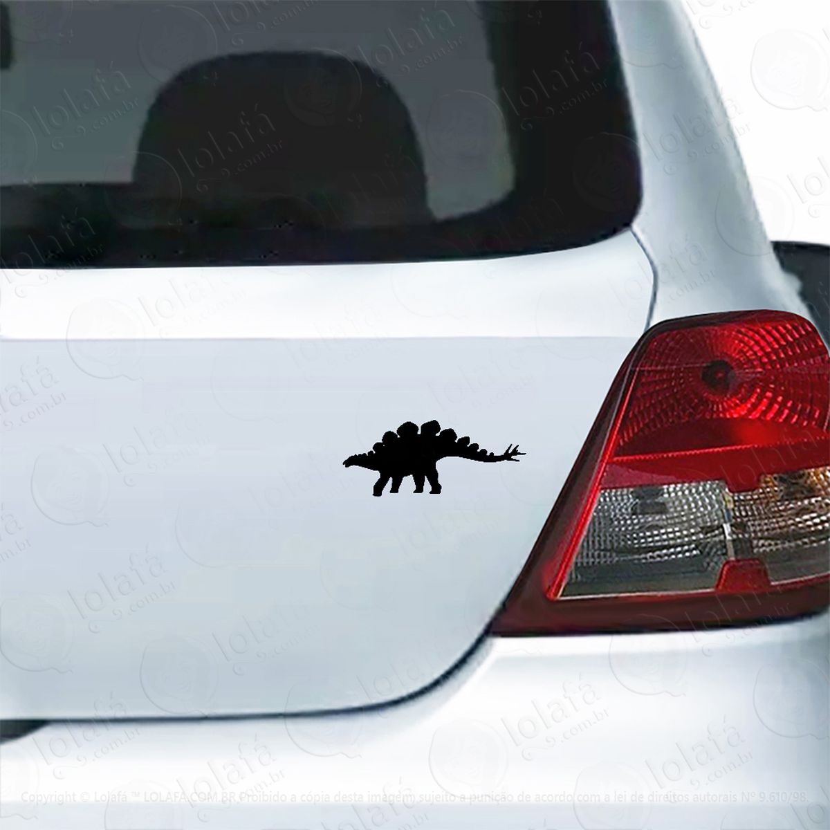 adesivo para carro estegossauro dinossauro mod:5332