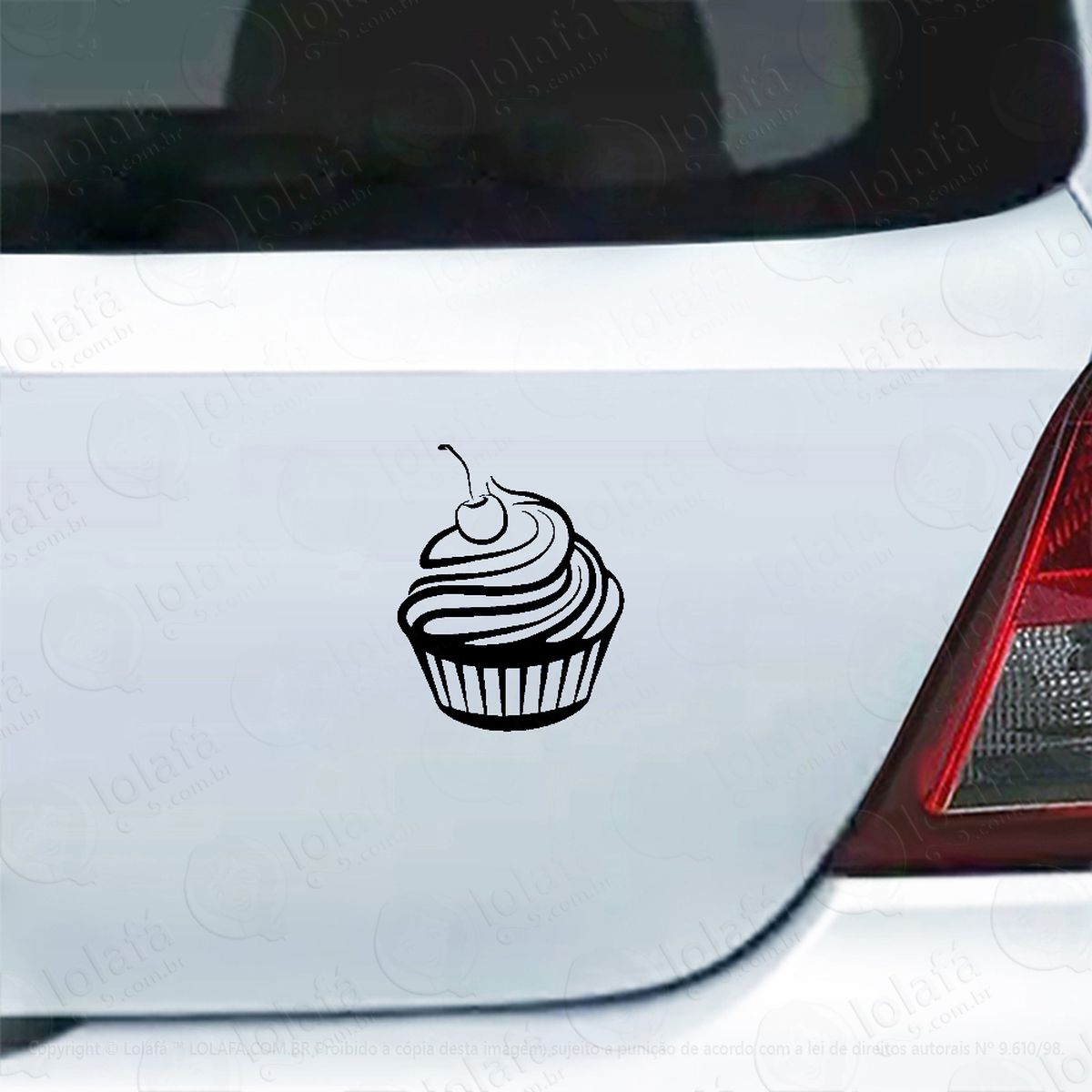 adesivo de carro cupcake mod:5378