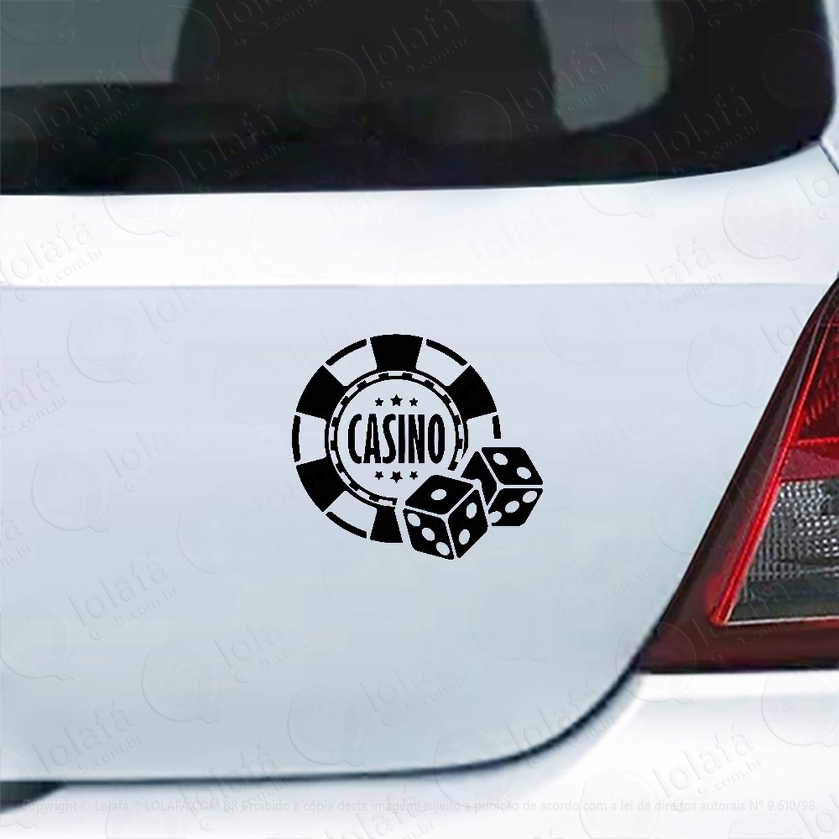 adesivo de carro cassino jogos mod:5514