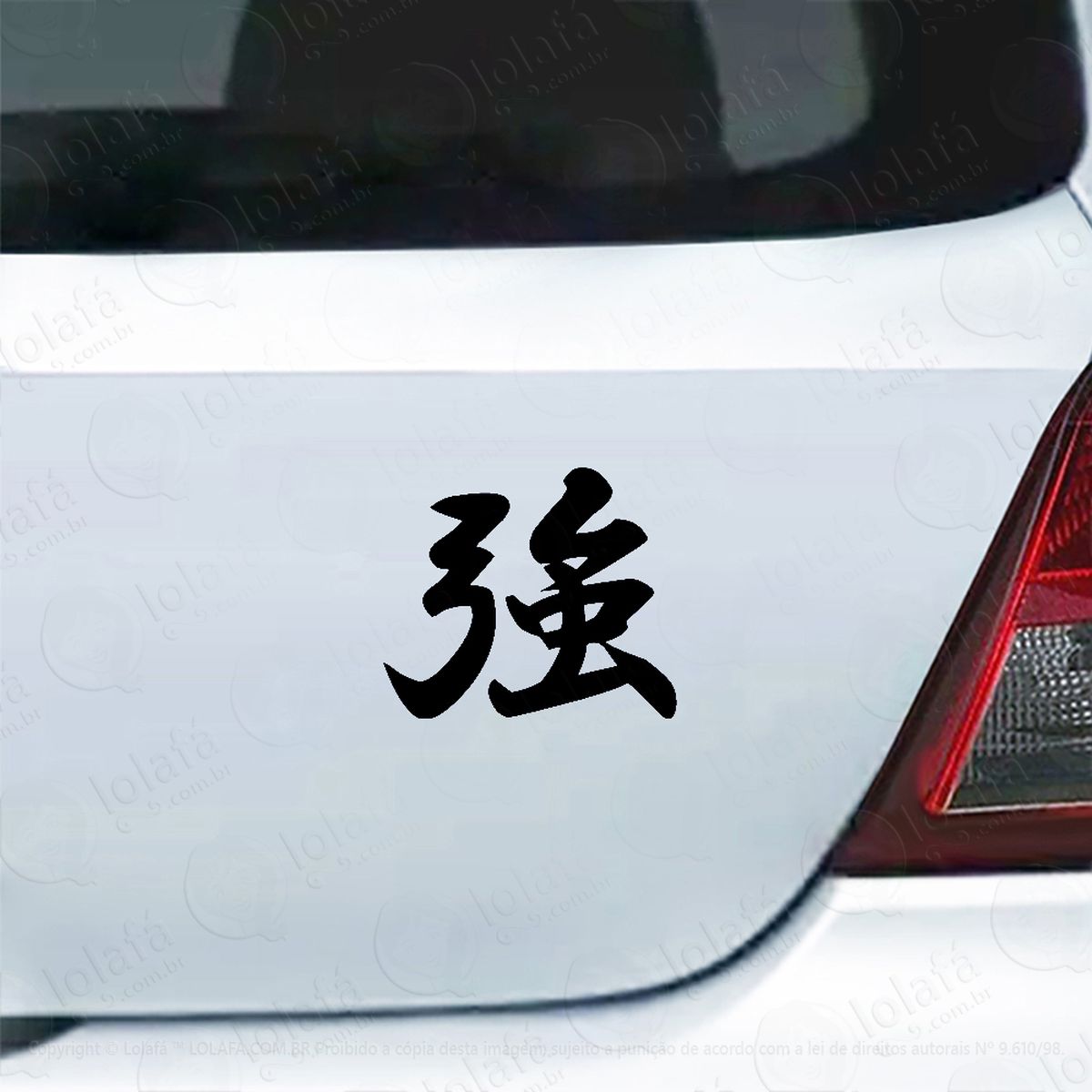 adesivo de carro fortaleza kanji japonês mod:5528