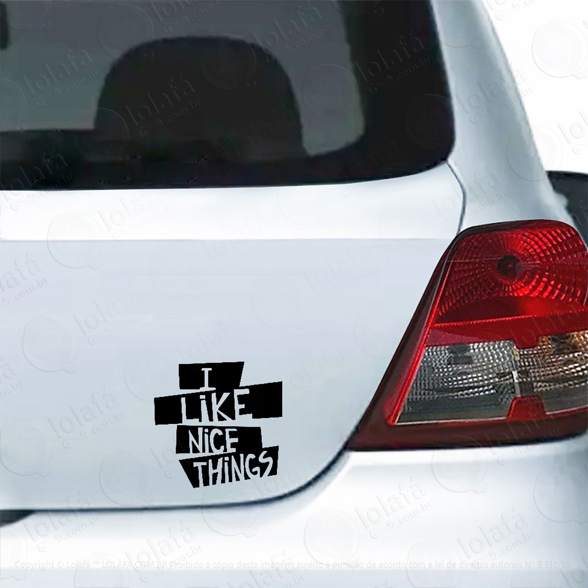 adesivo para carro i like nice things mod:5560