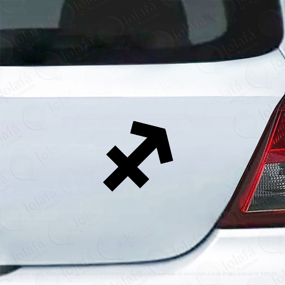 adesivo para carro sagitário signo horóscopo mod:5747