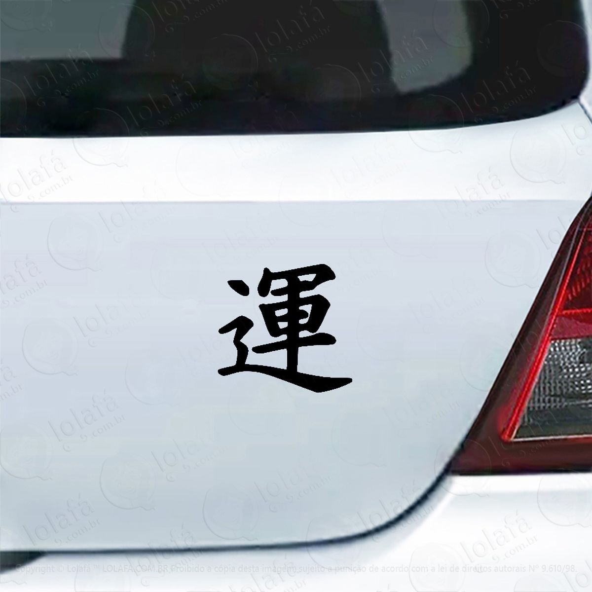 adesivo para carro sorte kanji japonês mod:5944