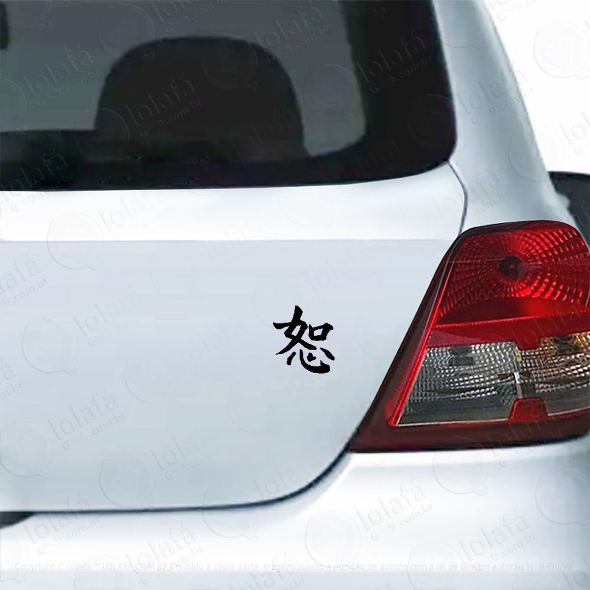 adesivo para carro perdão kanji japonês mod:5957